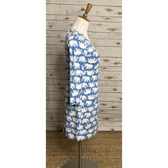 Lilly Pulitzer Tusk in Sun 3/4 length sleeve V-neck t-shirt dress Size XS - Picture 4 of 7